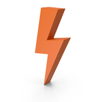 Orange High Voltage Symbol PNG & PSD Images