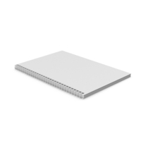 Monochrome Spiral Notepad PNG & PSD Images