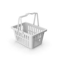 Monochrome Plastic Shopping Basket PNG & PSD Images