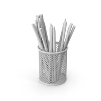 Monochrome Pencil Mug PNG & PSD Images
