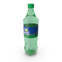 Sprite Plastic Bottle No Droplets PNG & PSD Images