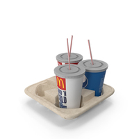 Soda Cups Tray PNG & PSD Images