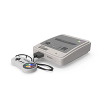 SNES Super Nintendo Entertainment System Console PNG & PSD Images