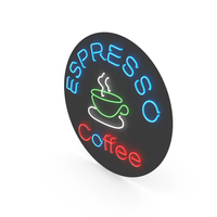 Espresso Neon Sign PNG & PSD Images