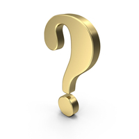 Question Mark Symbol Gold PNG & PSD Images