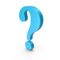 Question Mark Symbol Blue PNG & PSD Images