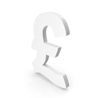 White Pound Currency Symbol PNG & PSD Images