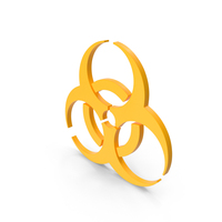 Yellow Biohazard Icon PNG & PSD Images