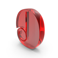 Number Design 0 Glass Red PNG & PSD Images