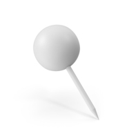 Monochrome Sphere Push Pin PNG & PSD Images