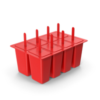 Ice Cream Popsicle Mold Red PNG & PSD Images
