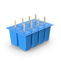 Ice Cream Popsicle Mold Blue PNG & PSD Images