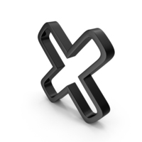 WRONG MARK OUTLINE BLACK PNG & PSD Images