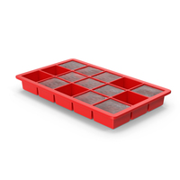 Ice Cube Tray Red PNG & PSD Images