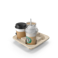 Coffee Cups Drinks Tray PNG & PSD Images
