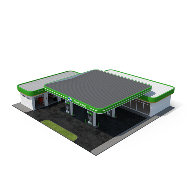Full Clean Energy Gas Station PNG & PSD Images