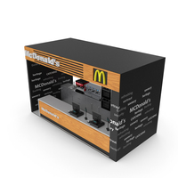 Fast Food McDonald's Counter PNG & PSD Images