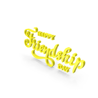 Friendship Day Yellow PNG & PSD Images