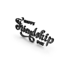 Friendship Day Black PNG & PSD Images