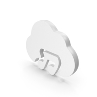 Cloud Web Icon Music Song Audio White PNG & PSD Images