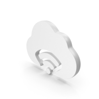 Cloud Web Icon WIFI Signal White PNG & PSD Images