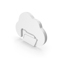 Cloud Web Icon Folder White PNG & PSD Images