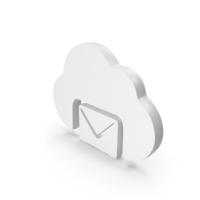Cloud Web Icon Mail Chat White PNG & PSD Images