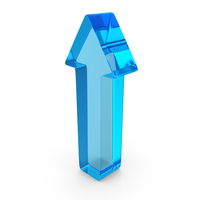 Graph Market Stock Arrow Growth Up Blue Glass PNG & PSD Images