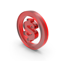 Market Stock Currency Dollar Red Glass PNG & PSD Images