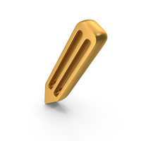 User Interface Experience Icon Writing Pencil Gold PNG & PSD Images