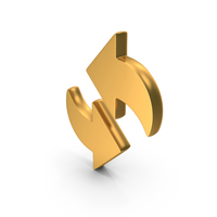 User Interface Experience Icon Swap Refresh Gold PNG & PSD Images