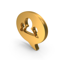 User Interface Experience Icon User Chat Gold PNG & PSD Images