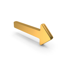 Gold Side Arrow PNG & PSD Images