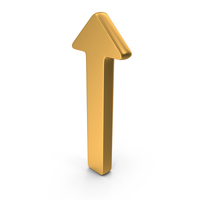 User Interface Experience Icon Big Arrow Up Gold PNG & PSD Images