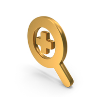 User Interface Experience Icon Search Plus Gold PNG & PSD Images