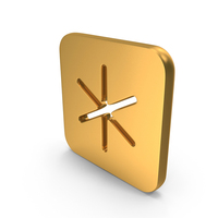 Gold Asterisk Symbol PNG & PSD Images