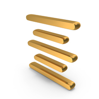 Gold Align Center Icon PNG & PSD Images