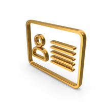 UI Icon ID User Gold PNG & PSD Images