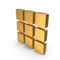 Gold Grid Symbol PNG & PSD Images