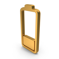 User Interface Experience Icon Battery 25% Gold PNG & PSD Images
