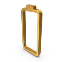 Gold Empty Battery Icon PNG & PSD Images