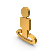 User Interface Experience Icon Street View Gold PNG & PSD Images