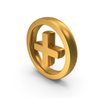 User Interface Experience Icon Plus Circle Add Gold PNG & PSD Images