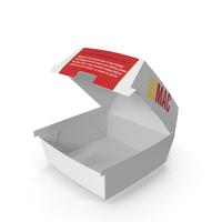 McDonald Burger Packaging Opened PNG & PSD Images