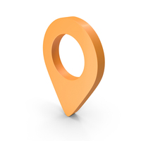Location Symbol Orange PNG & PSD Images