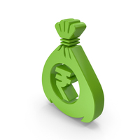 Money Bag Rupee Sign Symbol Green PNG & PSD Images