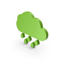 Rainy Weather Symbols Green PNG & PSD Images