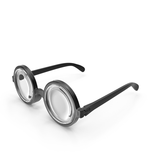 Black Nerd Glasses PNG & PSD Images