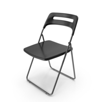 Plastic Folding Chair Black PNG & PSD Images