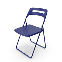 Plastic Folding Chair Blue PNG & PSD Images